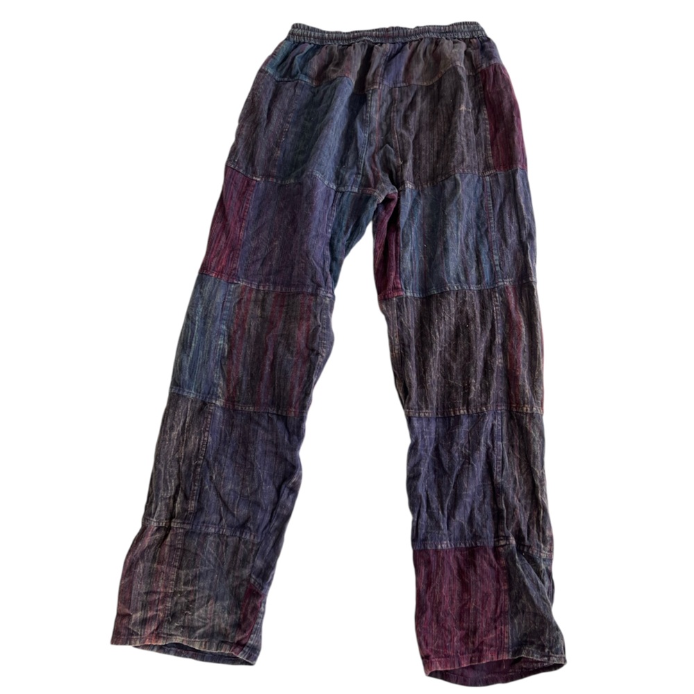 Vintage Patchwork Boho Pants - image 2